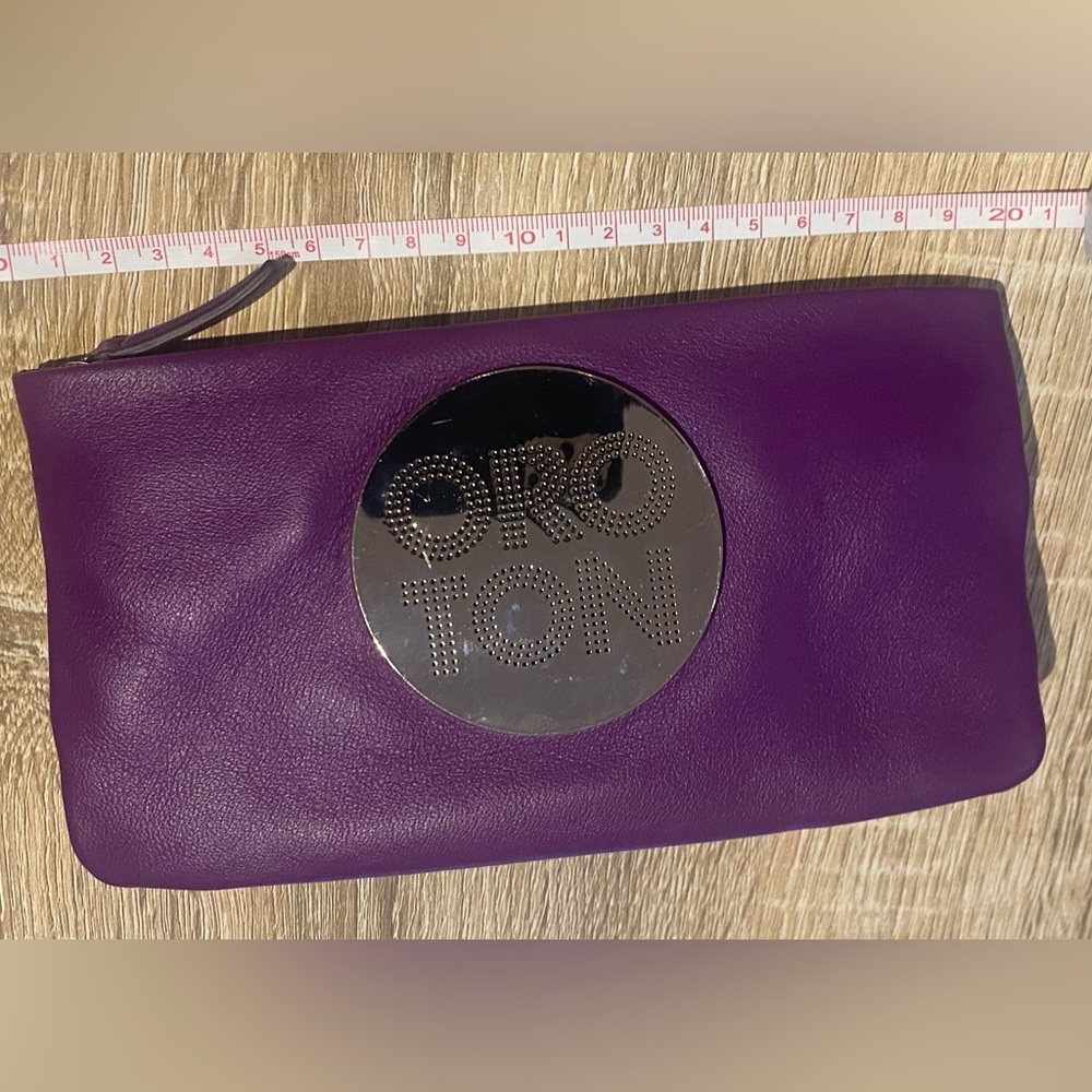 NWT | Oroton Two-Tone Leather Wallet Clutch - Picture 13 of 14